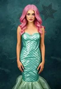Sarahs Silks Mermaid Costume face swap