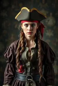 Sassy Pirate Costume face swap