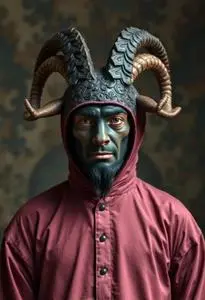Satan Goat Costume face swap
