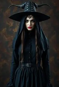 Satanic Witch Costume face swap