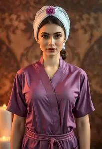 Spa Outfit Woman Costume face swap