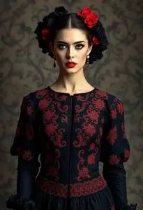 Spanish Flamenco Costume face swap