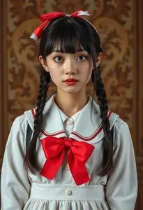 School Girl Costume face swap