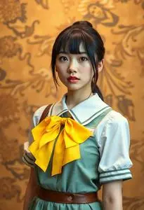 School Girl Woman Costume face swap