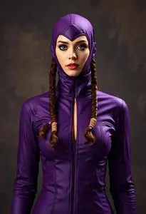 Selena Purple Jumpsuit Costume face swap