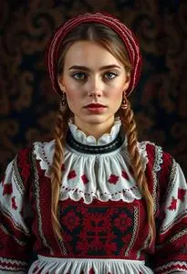 Serbian Folk Costume face swap