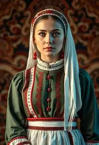 Serbian Folklore Costume face swap