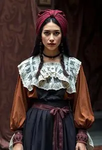 Renaissance Fortune Teller Costume face swap