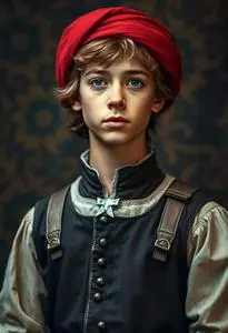 Renaissance Squire Boy Costume face swap
