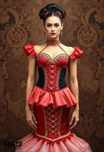 Rockette Style Dance Costume face swap