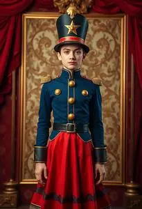 Rockette Toy Soldier Costume face swap