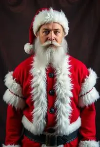 Rockettes Santa Costume face swap