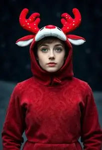 Rudolph Car Costume face swap