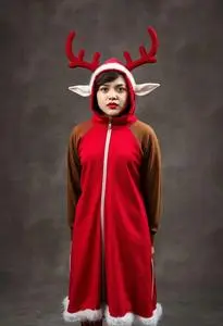 Rudolph Elf Costume face swap