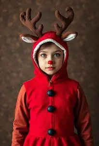 Rudolph Outfit Costume face swap