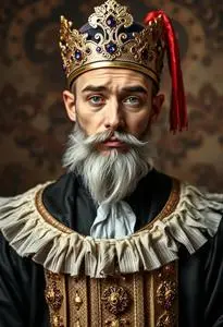 Purim King Costume face swap