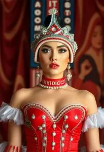 Radio City Rockette Costume face swap