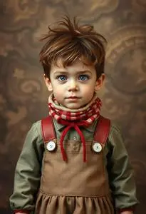 Raggedy Andy Costume Toddler face swap