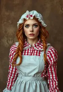 Raggedy Ann Adult Costume face swap