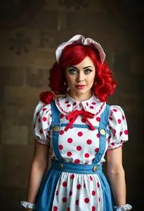 Raggedy Ann Andy Costume Adult face swap