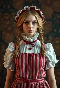 Raggedy Ann Costume Fancy Dress face swap