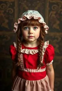 Raggedy Ann Costume Toddler face swap