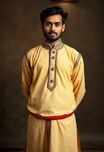 Rajasthani Dhoti Kurta Costume face swap