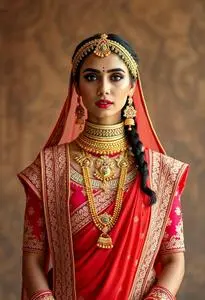 Rajasthani Lehenga Costume face swap