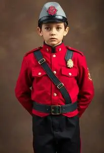 Rcmp Child Canadian Mountie Costume face swap