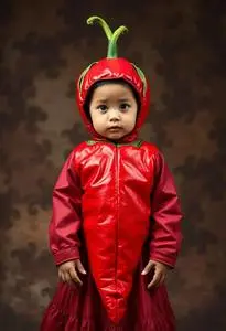 Red Chili Pepper Infant Costume face swap