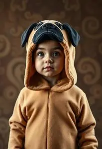 Pug Costume Toddler face swap
