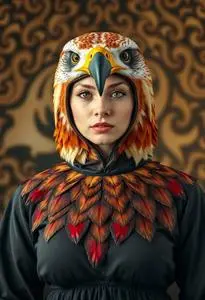 Red Tail Hawk Costume face swap