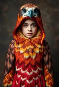 Red Tailed Hawk Costume face swap