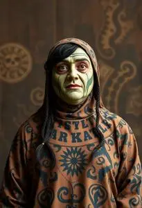 Plus Size Ludo Labyrinth Costume face swap