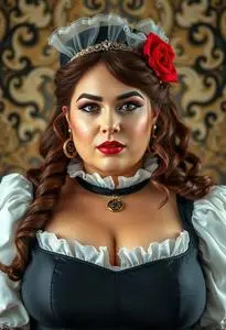 Plus Size Mistress Costume face swap