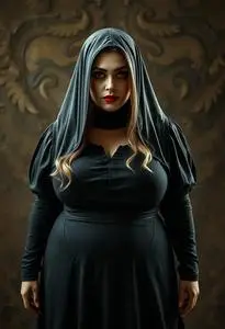 Plus Size Sadistic Woman Costume face swap