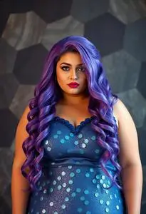 Plus Size Sea Siren Costume face swap