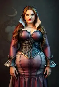 Plus Size Siren Costume face swap