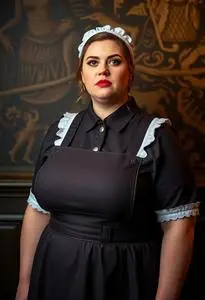 Plus Size Waitress Costume face swap