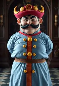 Plus Size Wario Costume face swap