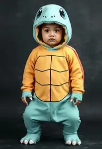 Pokmon Classic Squirtle Child Costume face swap