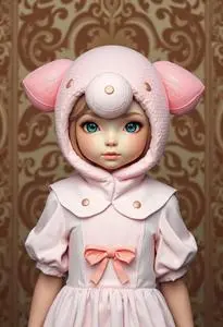 Pokmon Jigglypuff Girl Costume face swap