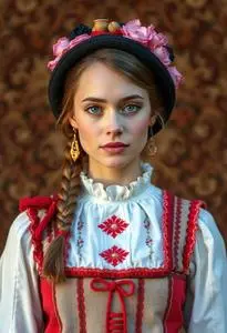 Polish Krakowianka Costume face swap