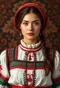 Polish Traditional Costume face swap