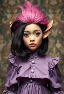 Poppy Troll Costume face swap