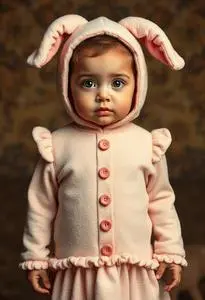 Posh Peanut Mary Lamb Infant Costume face swap