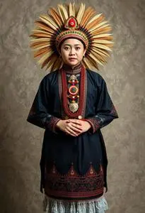 Philippine National Costume Baro Saya face swap