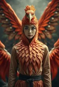 Phoenix Costume face swap
