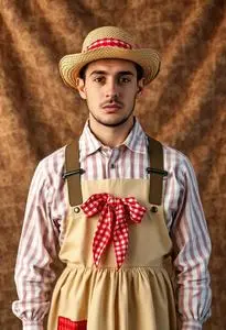 Picnic Attire Man Costume face swap