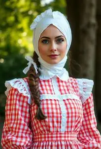 Picnic Attire Woman Costume face swap